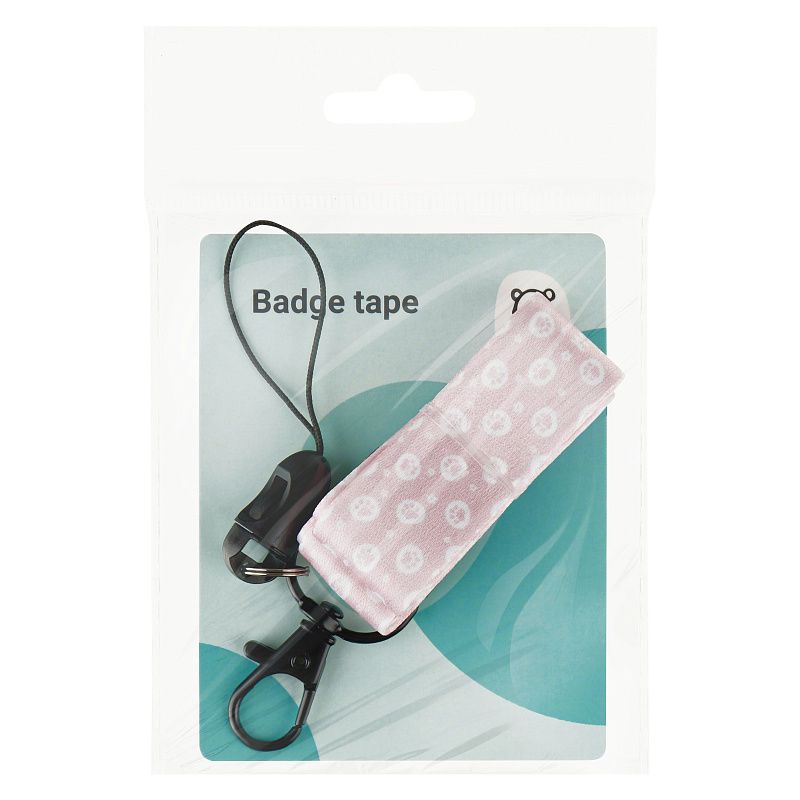 Лента для бейджей MESHU "Paw", 45см, петелька, карабин, опп пакет с европодвесом