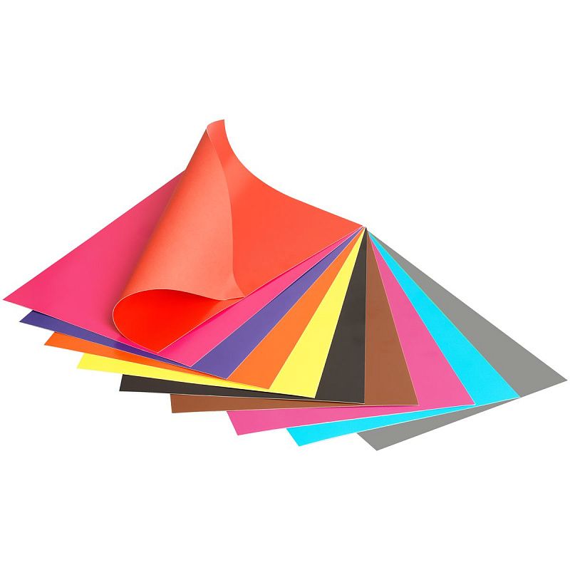 Картон цветной А4 двустор., Мульти-Пульти, 10л., 10цв., мелованный, в папке, "Енот в волшебном мире"