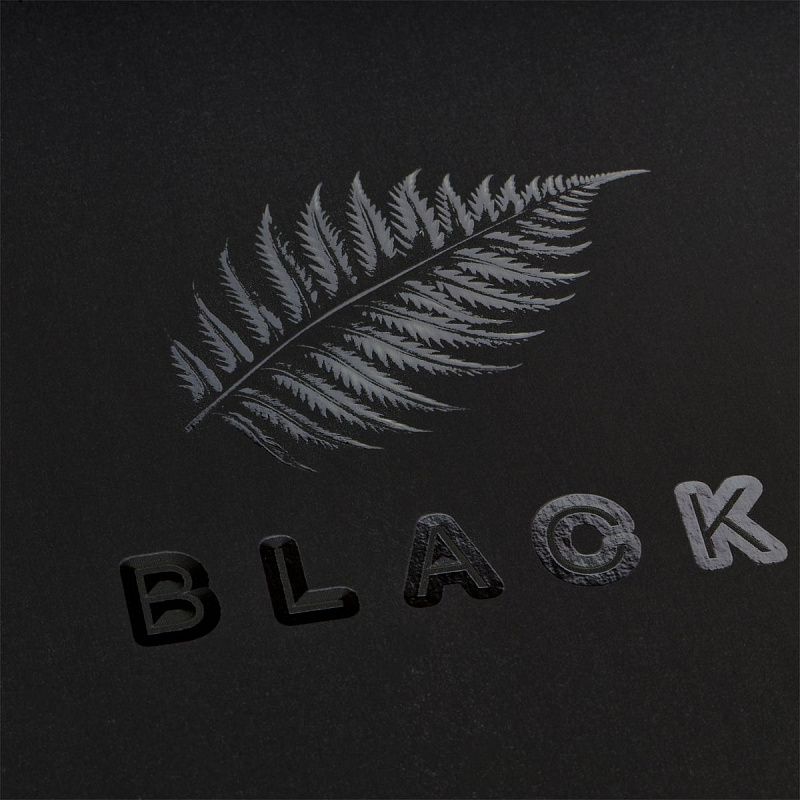 Альбом для рисования 40л., А4, на гребне BG "Just black", soft-touch ламинация, выб. лак
