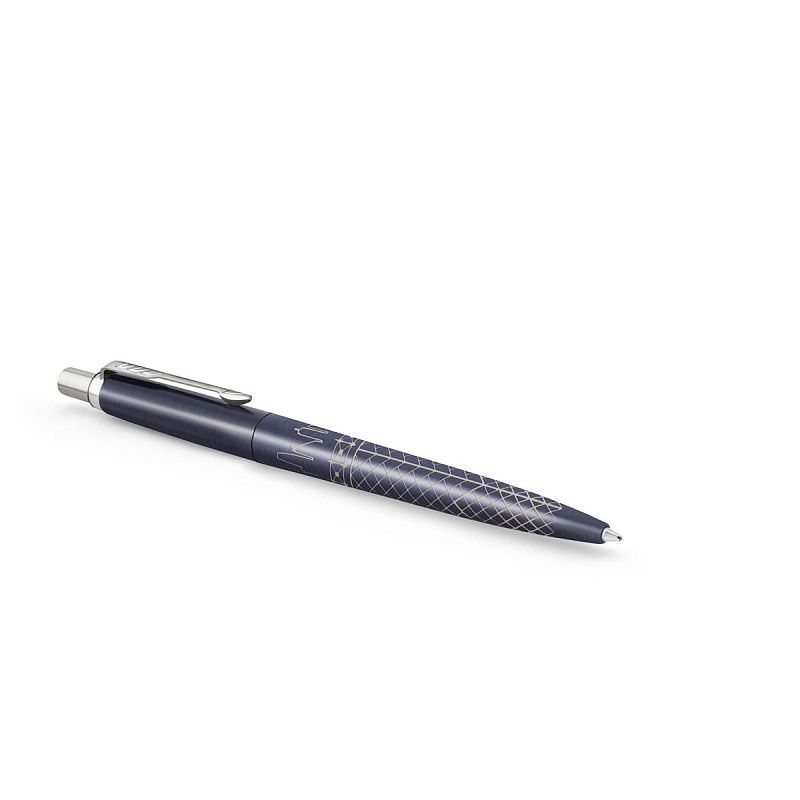 Ручка шариковая Parker "Jotter Sydney Blue CT" синяя, 1,0мм, кнопочн., подарочная упаковка 