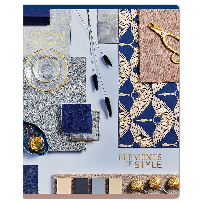 Тетрадь 48л., А5, клетка Greenwich Line "Stylish details", матовая ламинация, тиснение фольгой, 70г/м2