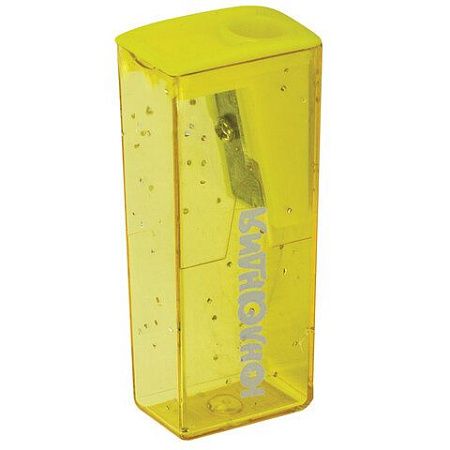 Точилка ЮНЛАНДИЯ "Космо", с контейнером, пластиковая, корпус ассорти, 228452 