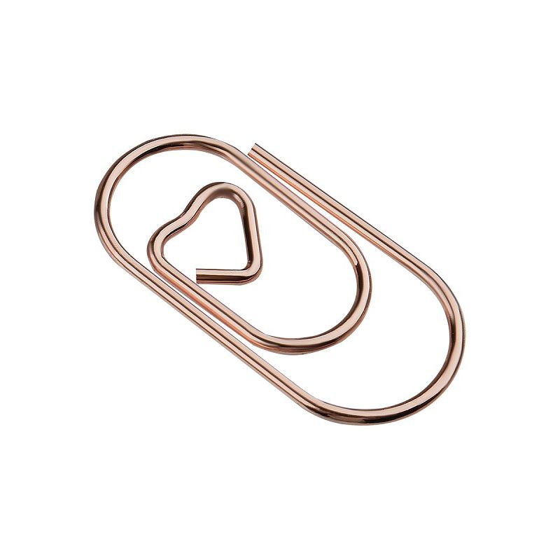 Скрепки фигурные 19мм, MESHU "Sweet Hearts", 100шт., пакет с замком зип лок, европодвес