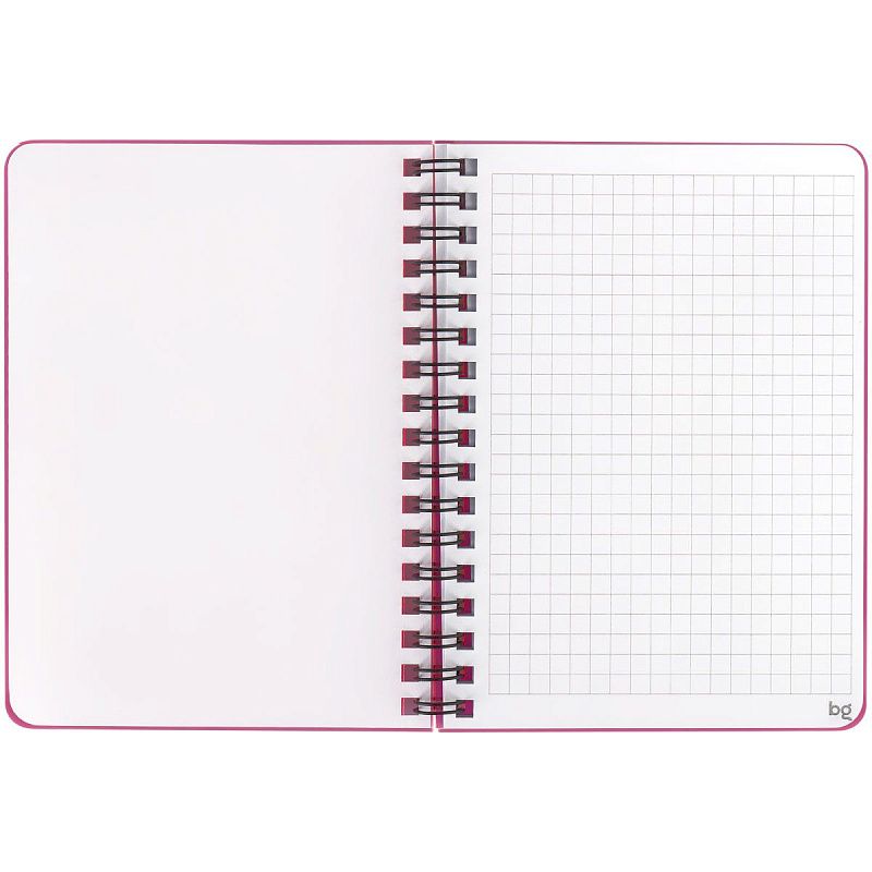 Записная книжка А6 60л. на гребне BG "Neotone", розовый, фактурное тиснение, блок 80г/м2