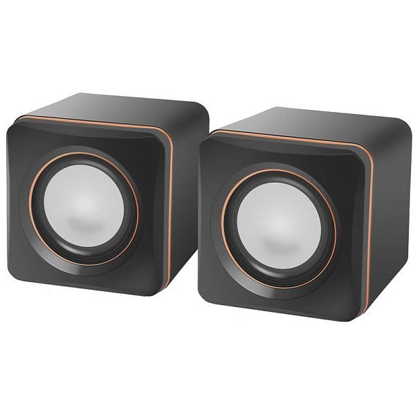 Колонки Defender SPK 33, 2*2,5W, питание от USB, черный