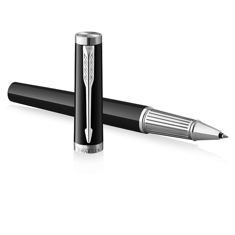 Ручка-роллер Parker "Ingenuity Black CT" черная, 0,5мм, подарочная упаковка 