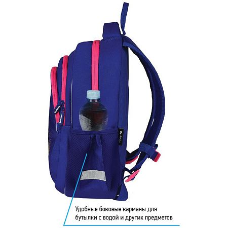 Рюкзак Berlingo Bliss "Pineapple" 40*29*19см, 3 отделения, 2 кармана, анатомическая ЭВА спинка 