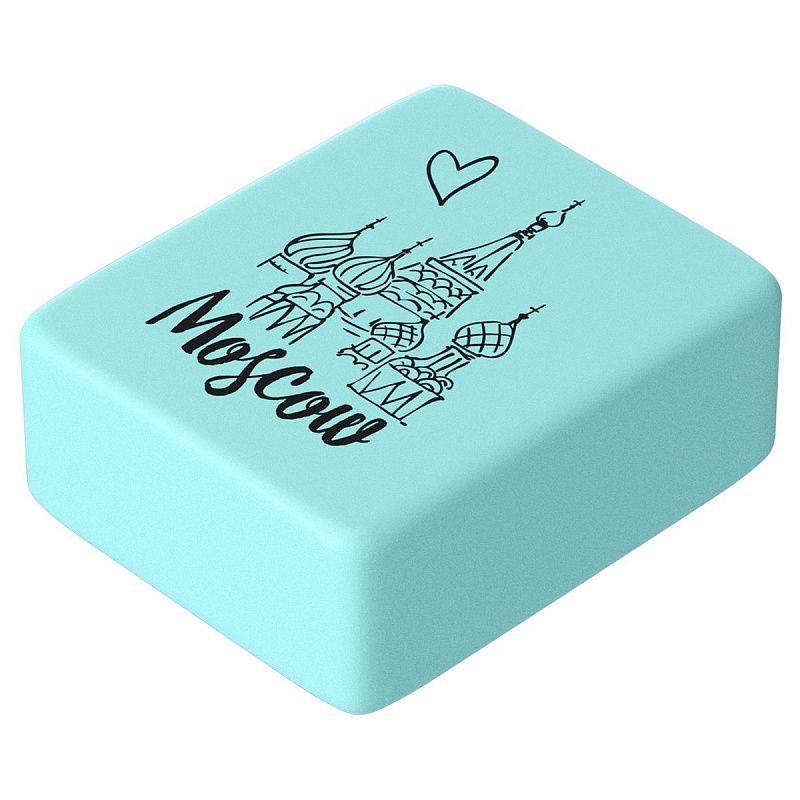 Ластик Berlingo "Capitals", прямоугольный, термопластичная резина, цвета ассорти, 23*19*9мм 