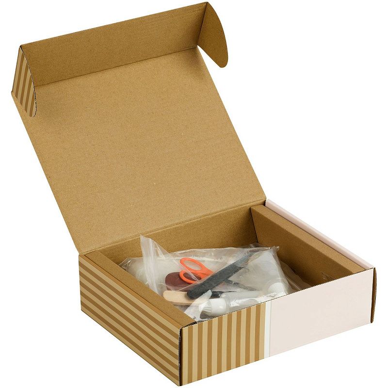 Сборная модель ТРИ СОВЫ, Румбокс "Уютная спальня", инструменты, клей, картонная коробка