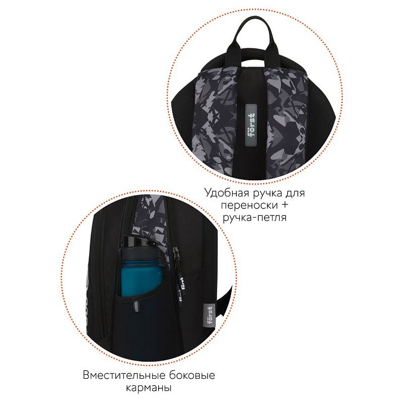 Рюкзак Först F-Junior "Move" 38*29*18см, 3 отделения, 2 кармана, анатомическая спинка 