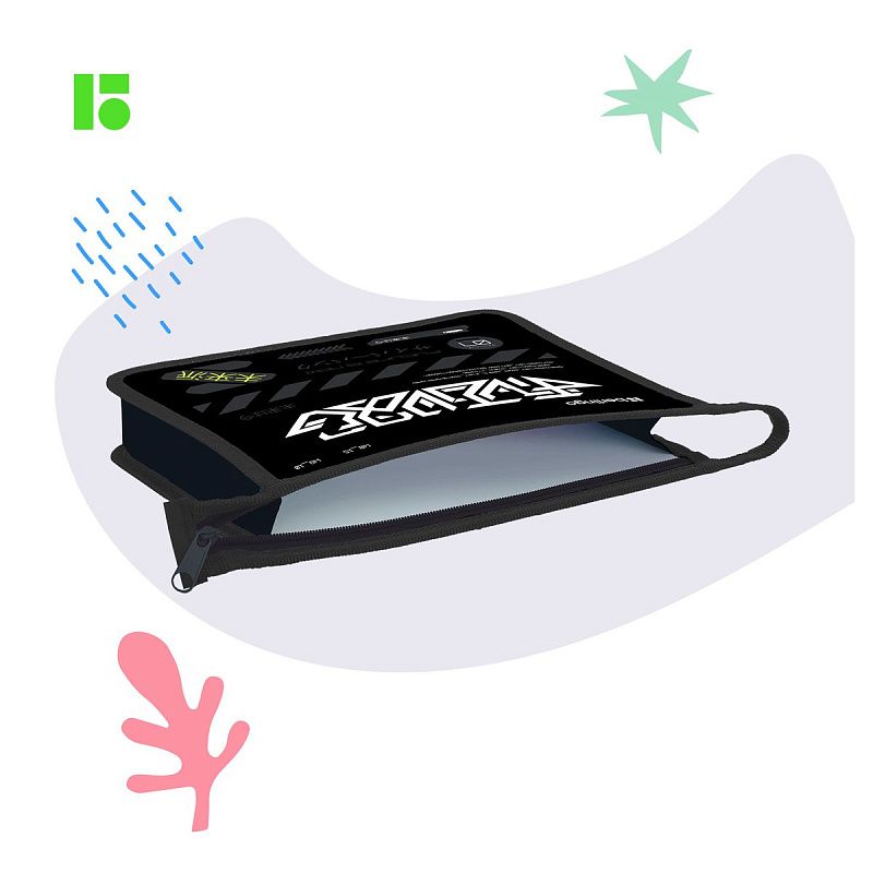 Папка для тетрадей 1 отделение, А5 Berlingo "Future is now", 240*205*40мм, пластик, на молнии 