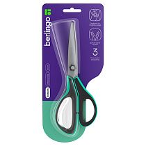 Ножницы Berlingo "Easycut 350", 18см, бирюзовые, эргономичные ручки, мягкие вставки, европодвес Ножницы Berlingo "Easycut 350", 18см, бирюзовые, эргономичные ручки, мягкие вставки, европодвес