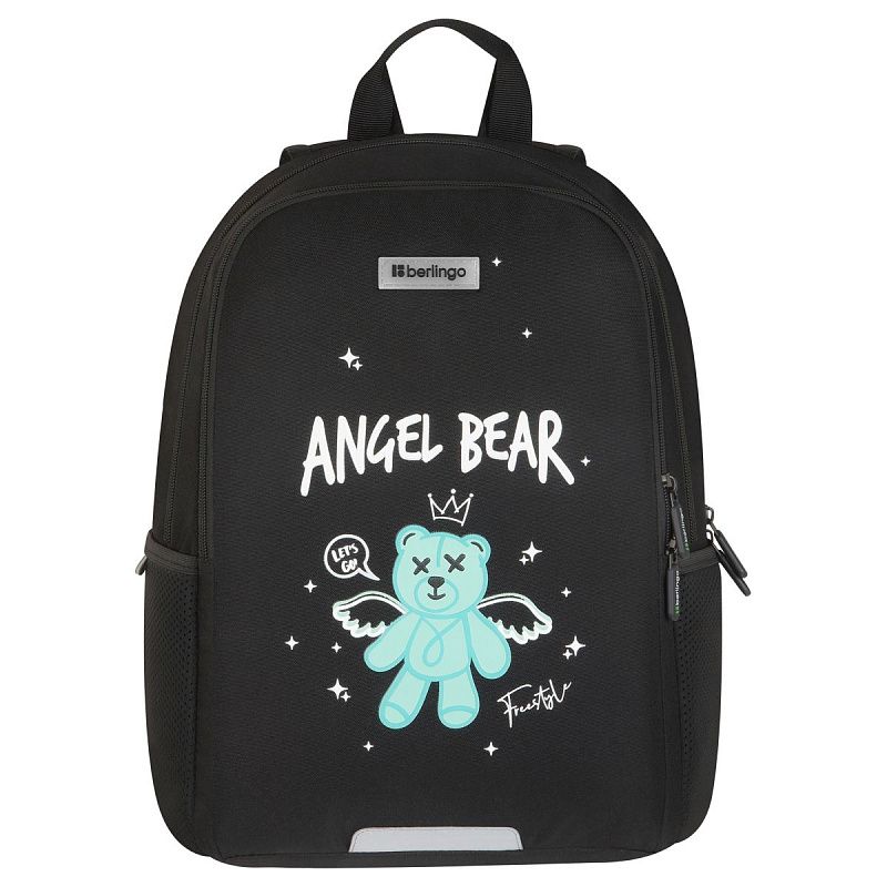 Рюкзак Berlingo UltraComfort "Angel bear" 38*28,5*16см, 2 отделения, 2 кармана, эргономичная спинка