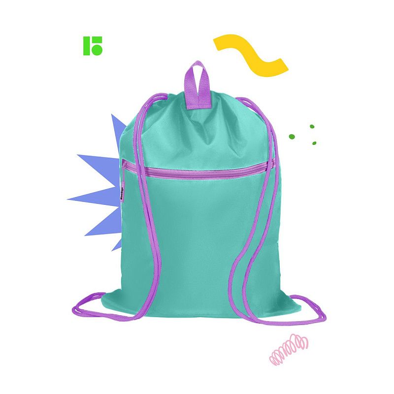 Мешок для обуви 1 отделение Berlingo "Pretty girl", 400*480мм, расширяющееся дно, светоотражающая лента, карман на молнии 