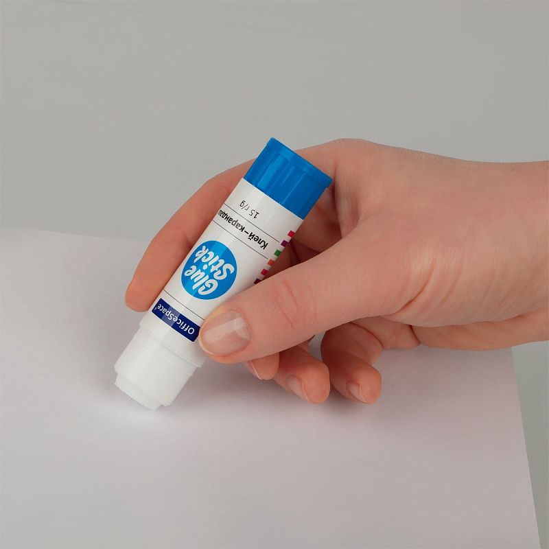 Клей-карандаш OfficeSpace, 15г, дисплей, ПВА_1