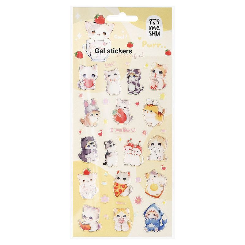 Наклейки гелевые MESHU  "Perrrfect" , 10*23см, инд. уп., европодвес