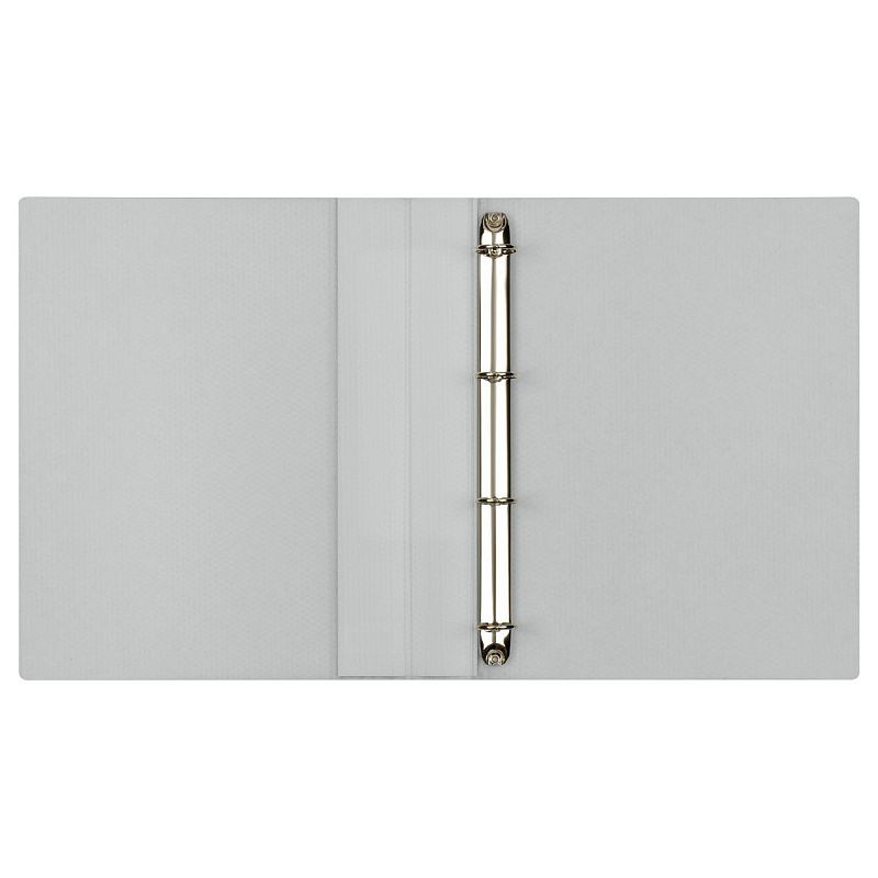 Папка на 4 кольцах СТАММ "Кристалл" А4, 40мм, 700мкм, пластик, бесцветная 