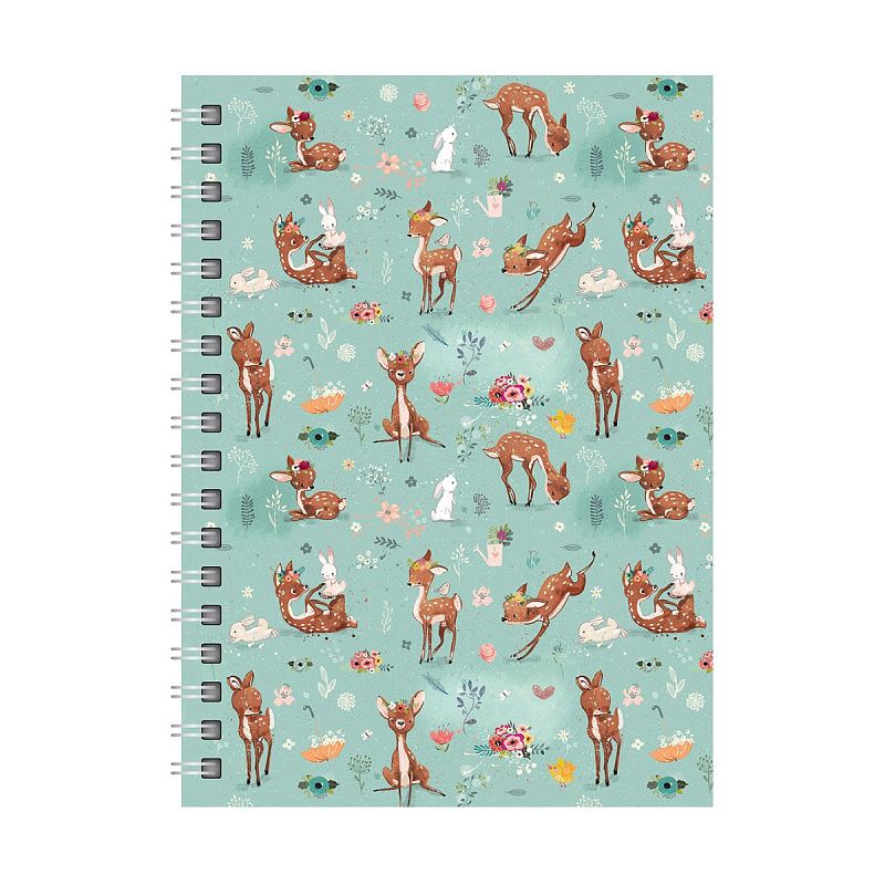 Записная книжка А6 80л., на гребне BG "Яркий день", матовая ламинация, твердая обложка