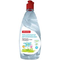 Средство для мытья детской посуды OfficeClean "Ромашка и алоэ", гель, 500мл 