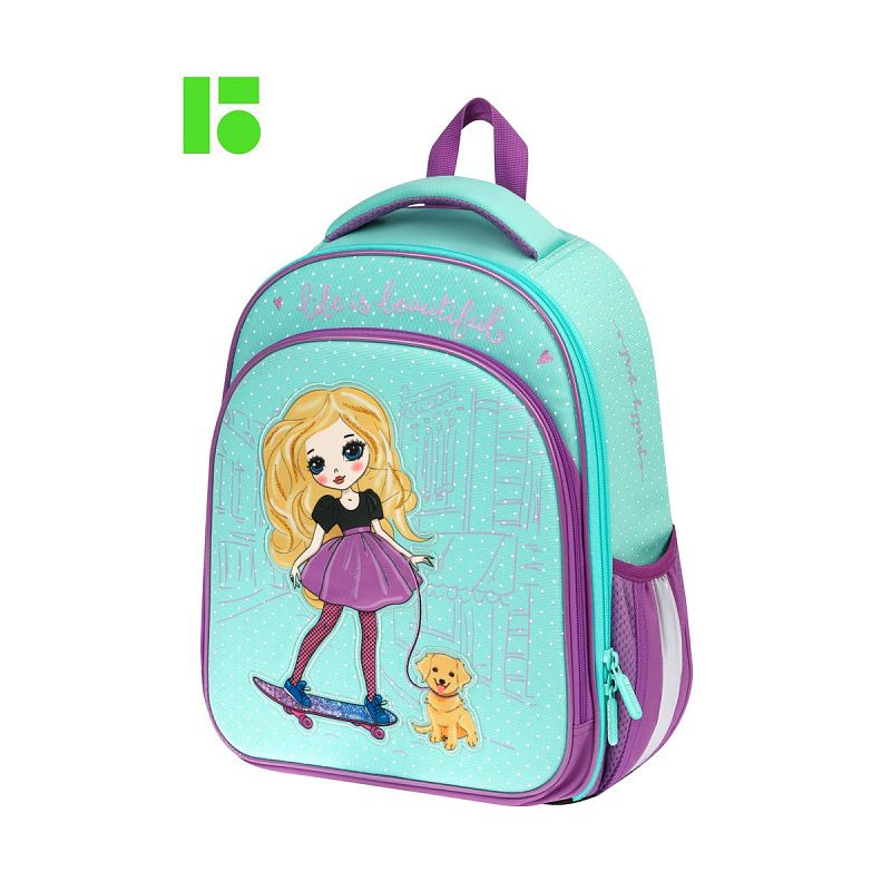 Ранец Berlingo Expert Plus "Pretty girl" 37*28*16см, 2 отделения, 2 кармана, анатомическая спинка 