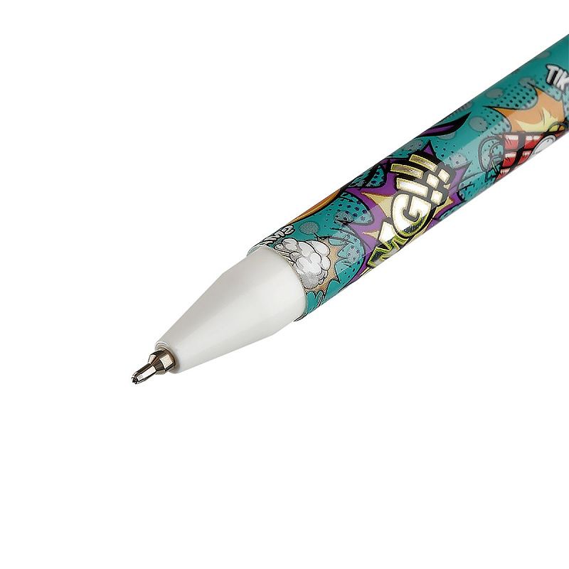 Ручка шариковая MESHU "Cheeky Friends" синяя, 0,7мм, корпус ассорти 