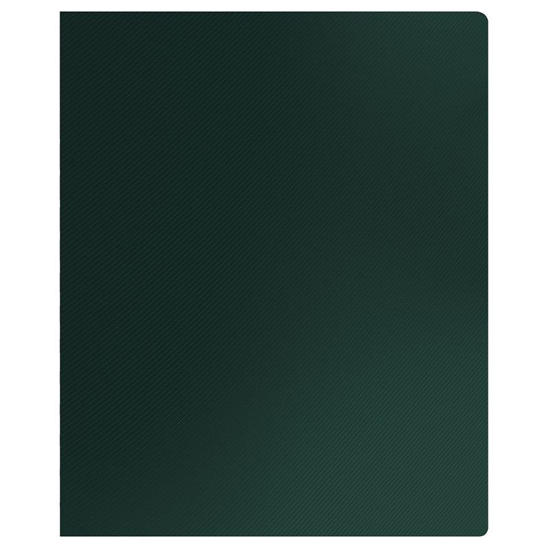 Папка с боковым зажимом СТАММ "Диагональ" А4, 17мм, 700мкм, пластик, изумруд 