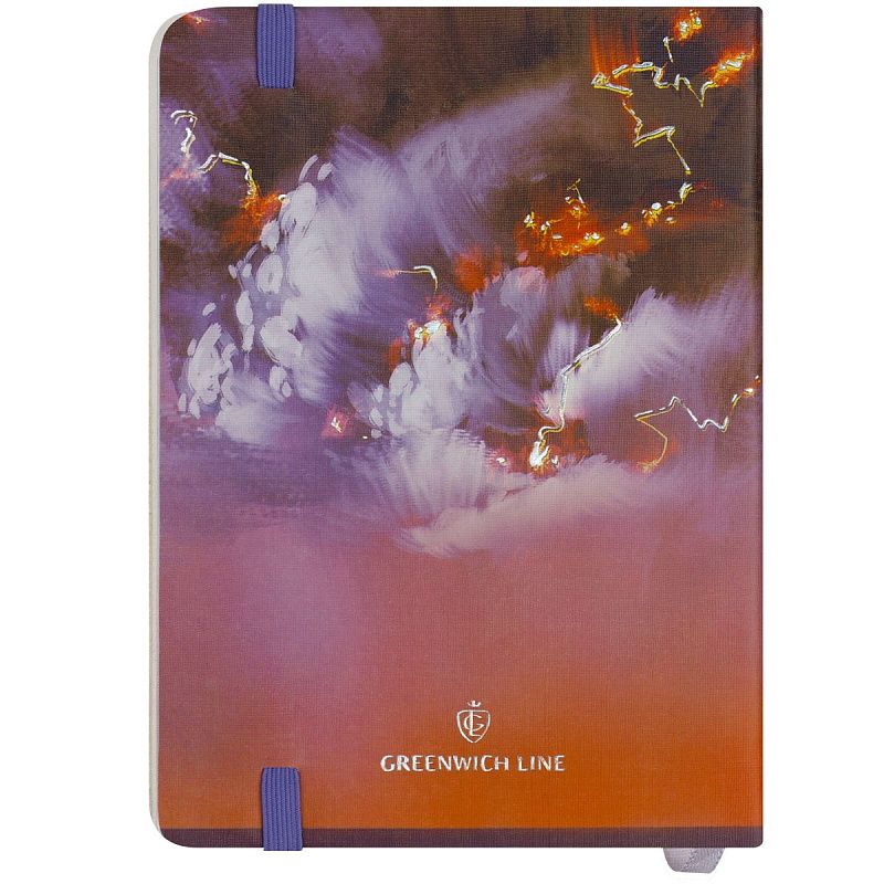 Записная книжка А6 80л. ЛАЙТ, кожзам, Greenwich Line "Power of nature", с резинкой, тиснение фольгой, блок в клетку