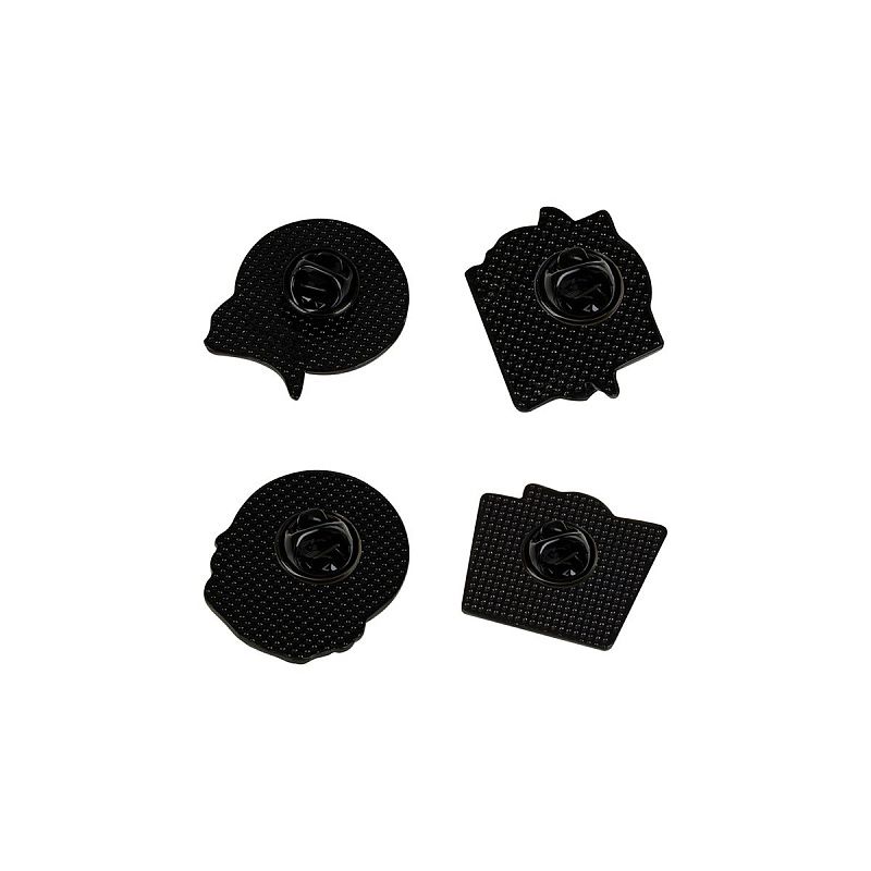 Набор металлических значков MESHU "Anime girls", эмаль, 4шт, картонная подложка, европодвес