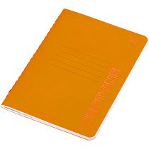 Записная книжка А6 50л. на сшивке BG "Neotone", оранжевый, фактурное тиснение, блок в точку 80г/м2