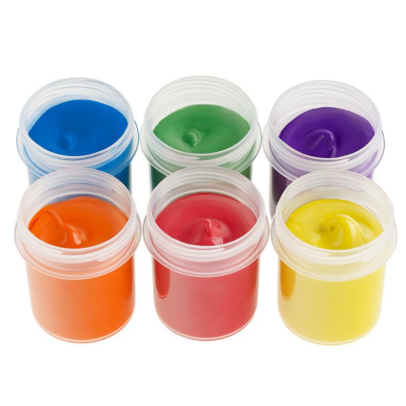 Краски пальчиковые классические Мульти-Пульти "Мои первые пальчиковые краски", 6 цветов, 210мл, для малышей, 1+, картон