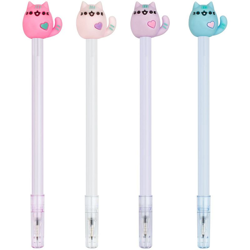 Ручка шариковая MESHU "Meow" синяя, 0,7мм, корпус ассорти 