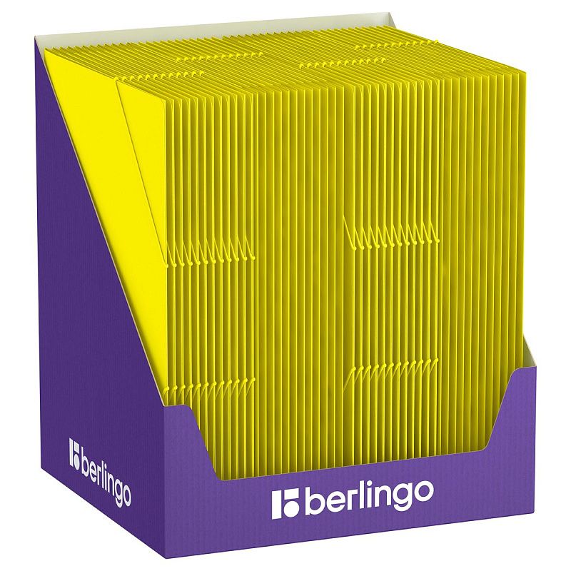 Папка на резинке Berlingo "Soft Touch" А4, 600мкм, желтая 