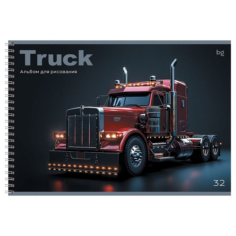 Альбом для рисования 32л., А4, на гребне BG "Truck"