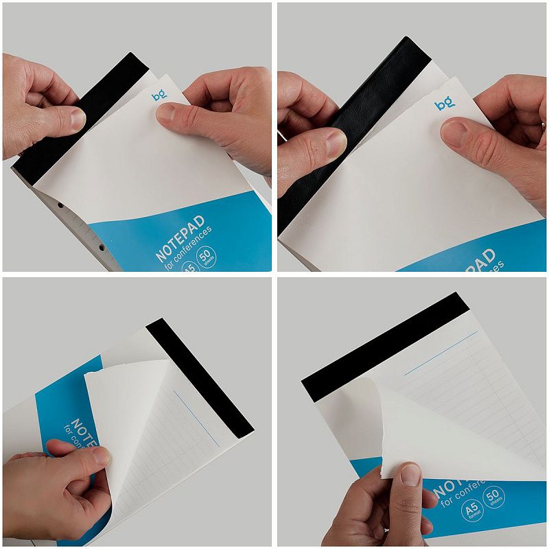 Блокнот А5, 50л., BG "Для конференций", отрывная склейка