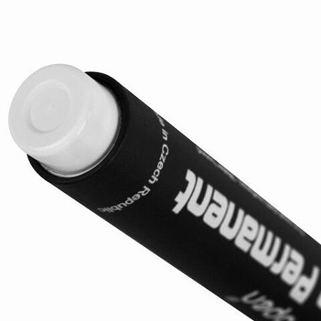Маркер перманентный БЕЛЫЙ CENTROPEN, круглый наконечник, 2,5 мм, 8586, 5 8586 0100 