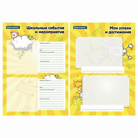 Папка-портфолио школьника, А4, на молнии, 8 вкладышей, обложка твёрдая, ОТЛИЧНИКИ, BRAUBERG, 115244 