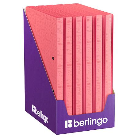 Папка с зажимом Berlingo "Your Way" А4, 17мм, 600мкм, коралловая, с внутр. карманом 