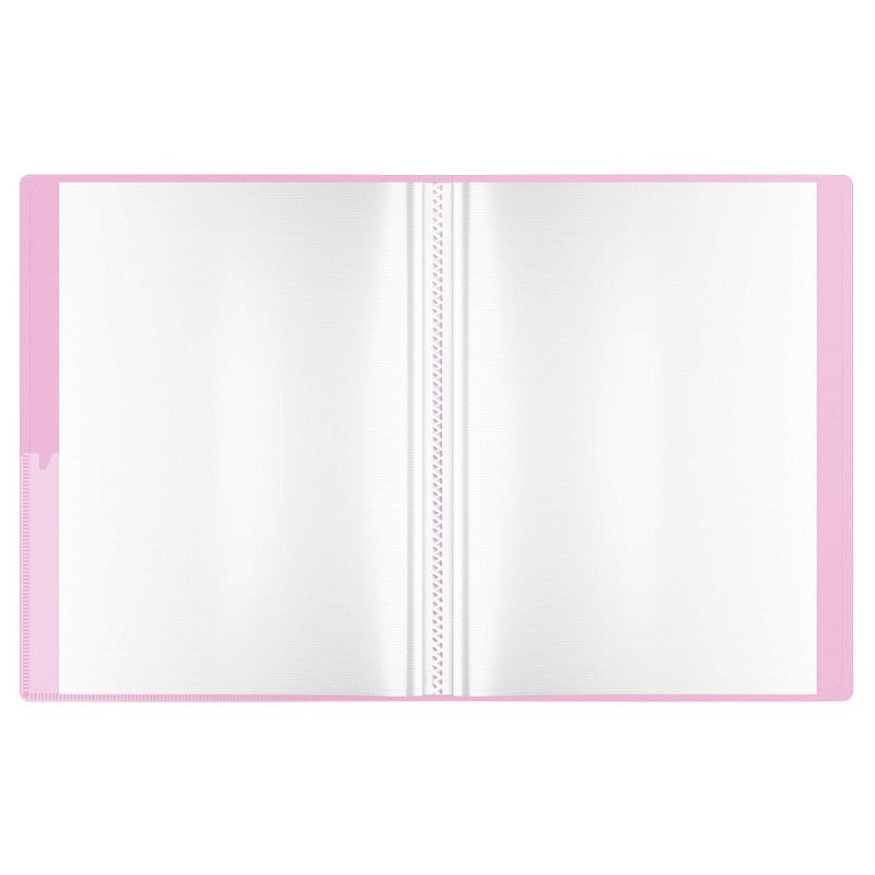 Папка с 20 вкладышами Berlingo "Soft Touch Pro", 17мм, 700мкм, с внутр. карманом, серая, внутр. лиловая, софт-тач 