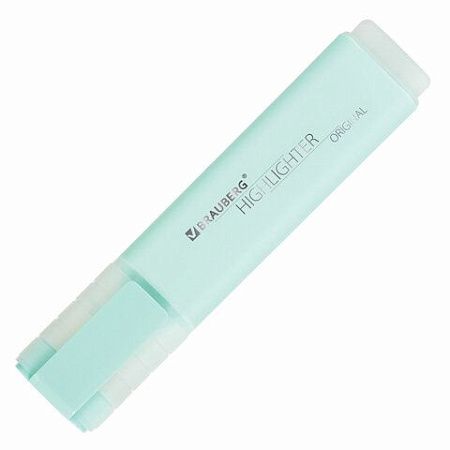 Текстовыделитель BRAUBERG "ORIGINAL PASTEL", БИРЮЗОВЫЙ, линия 1-5 мм, 151694 
