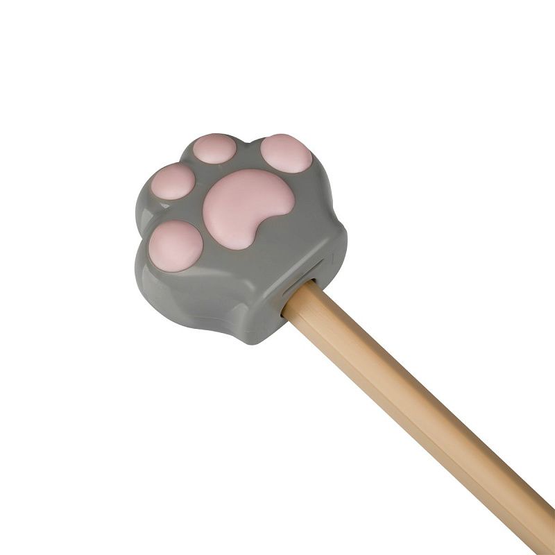 Точилка пластиковая MESHU "Little Paw", 1 отверстие, дисплей бокс, ассорти 