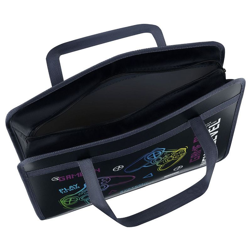 Папка с ручками А4 ArtSpace "New level", пластик, на молнии, 75мм 