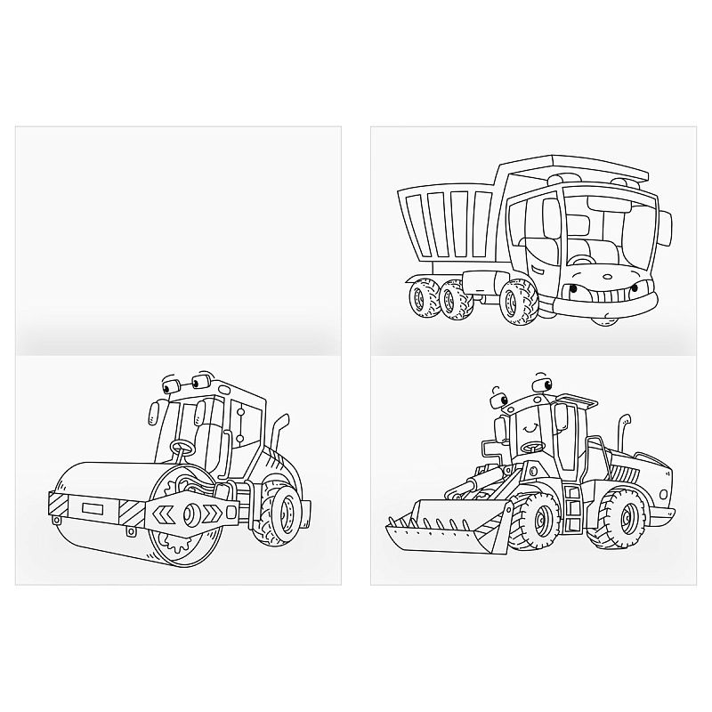Раскраска А4, 8 стр., ТРИ СОВЫ "Для мальчика"