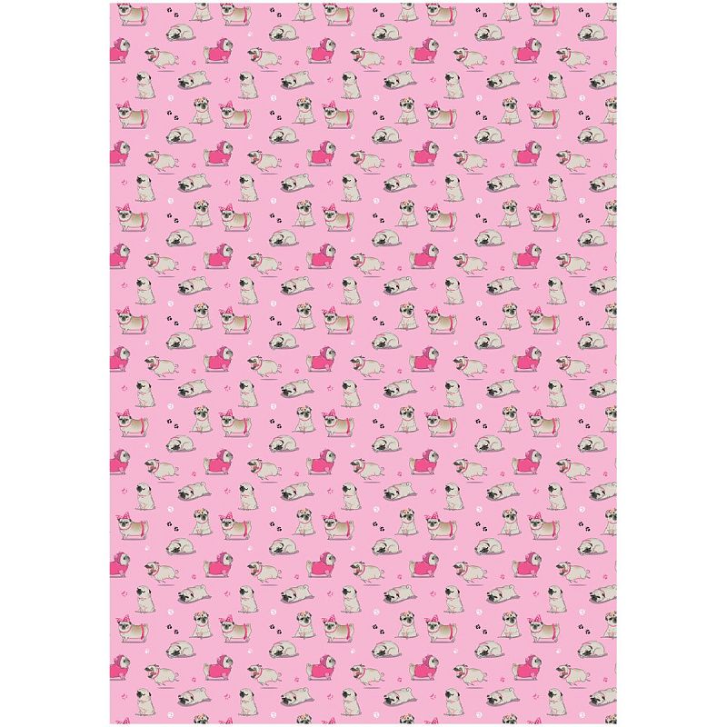 Упаковочная бумага глянц. 70*100см, MESHU "Милые зверята", 80г/м2, ассорти 5 дизайнов