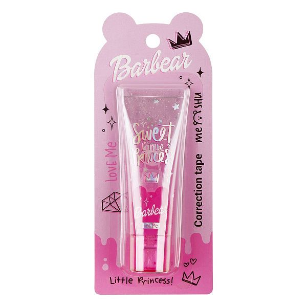 Корректирующая лента MESHU "Barbear", 5мм*6м, блистер, европодвес, ассорти