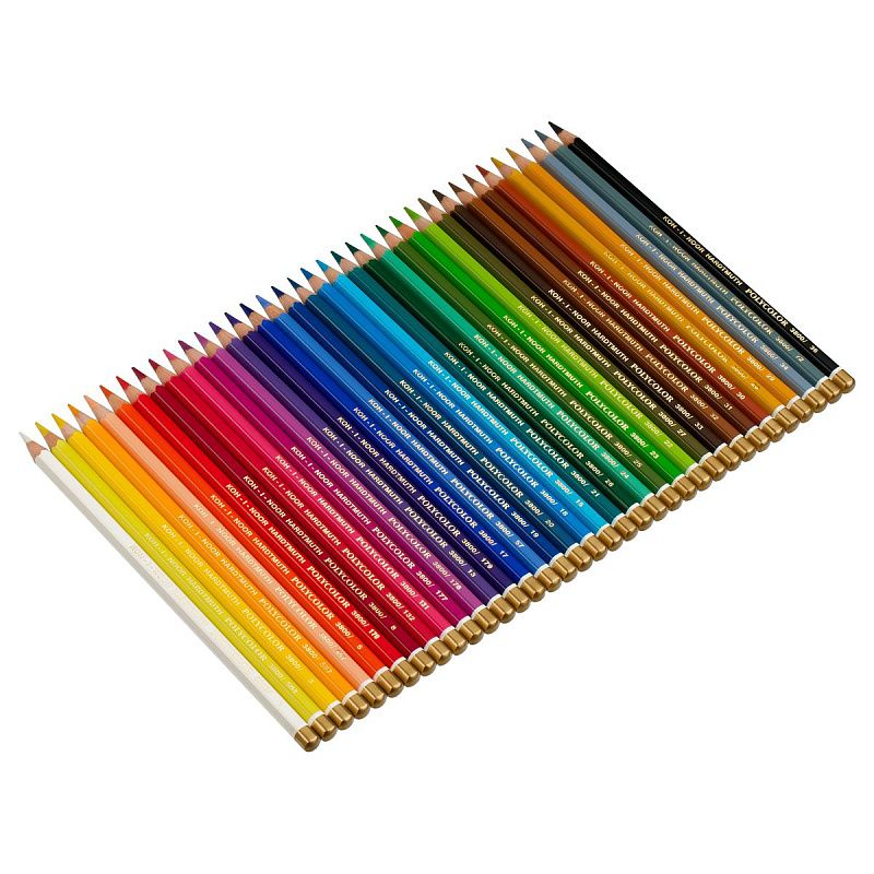 Карандаши цветные художественные Koh-I-Noor "Polycolor", 36цв., заточен., метал. пенал
