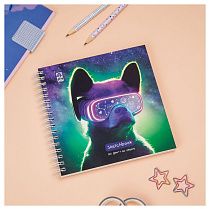 Скетчбук 60л., 150*150 MESHU "Виртуальный мир", на гребне, выб. лак, soft-touch, 120г/м2 Скетчбук 60л., 150*150 MESHU "Виртуальный мир", на гребне, выб. лак, soft-touch, 120г/м2