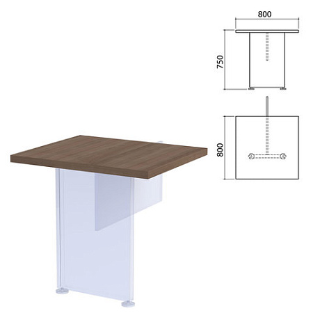 Столешница модуля стола приставного "Приоритет", 800х800х750 мм, лагос, К-919, К-919 лагос