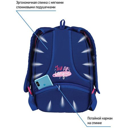 Рюкзак Berlingo inStyle "Joy" 41*27*20см, 3 отделения, 1 карман, эргономичная спинка 