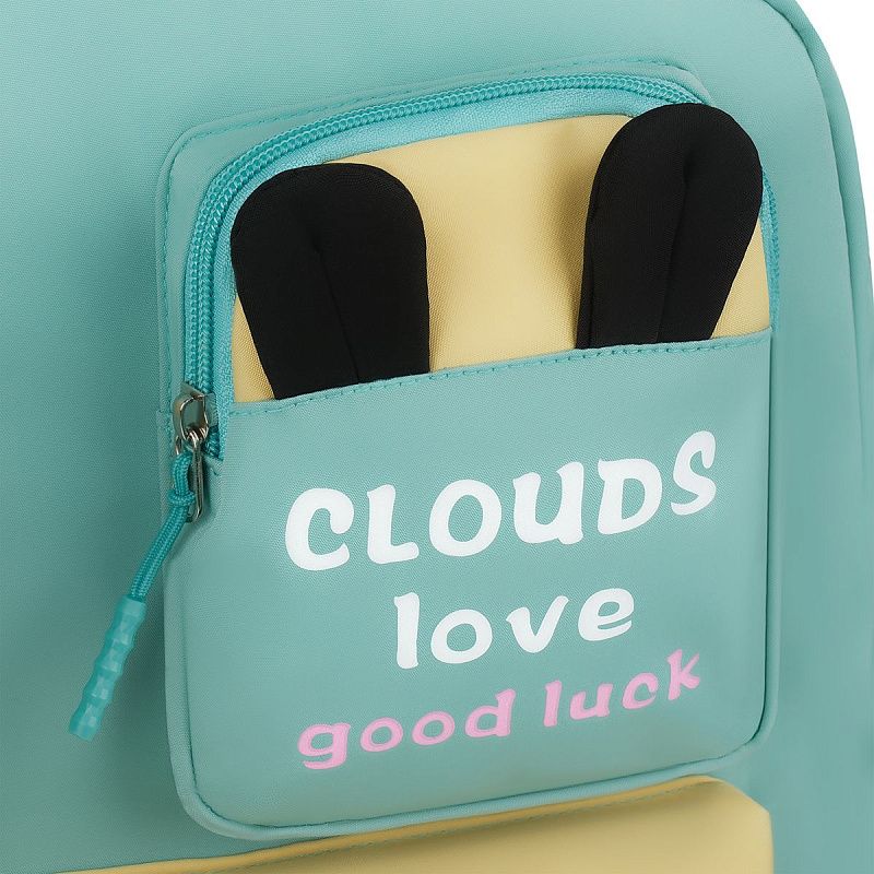 Рюкзак MESHU "Cloud green", 43*30*13см, 1 отделение, 5 карманов, уплотненная спинка,  в комплекте пенал 20*6см 