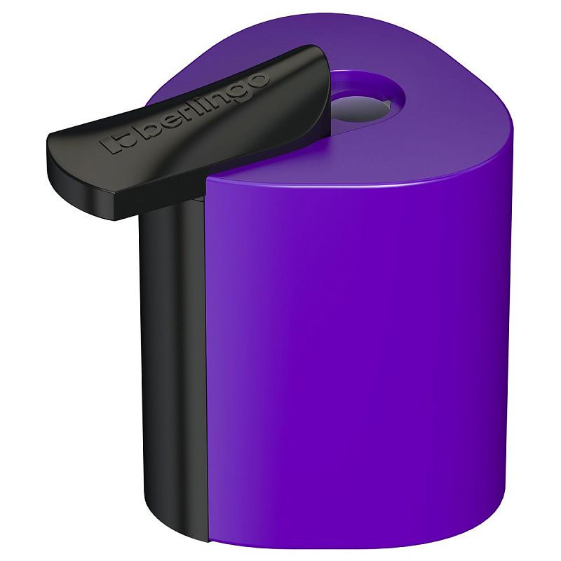 Точилка пластиковая Berlingo "Color Zone" 1 отверстие, контейнер, ассорти 